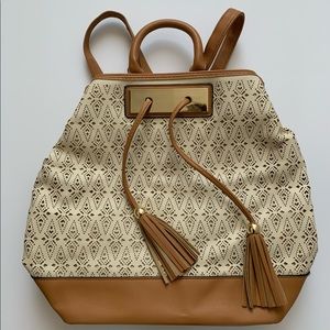 Faux Leather Backpack